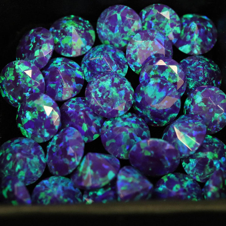 Sleepy Lavender Diamond Cut Faceted Opal Stones - The Opal Dealer