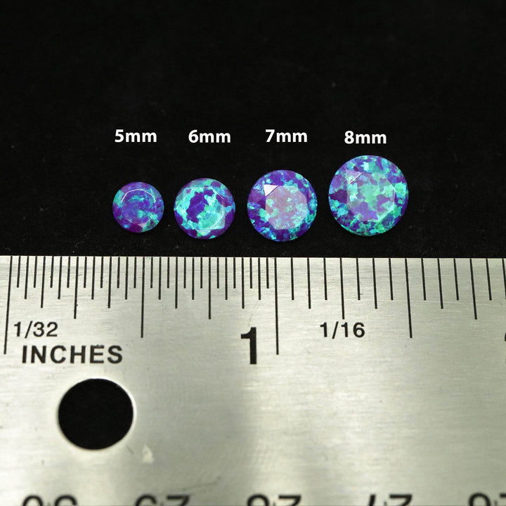 Sleepy Lavender Diamond Cut Faceted Opal Stones - The Opal Dealer