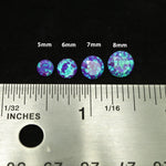 Sleepy Lavender Opal Stud Earrings