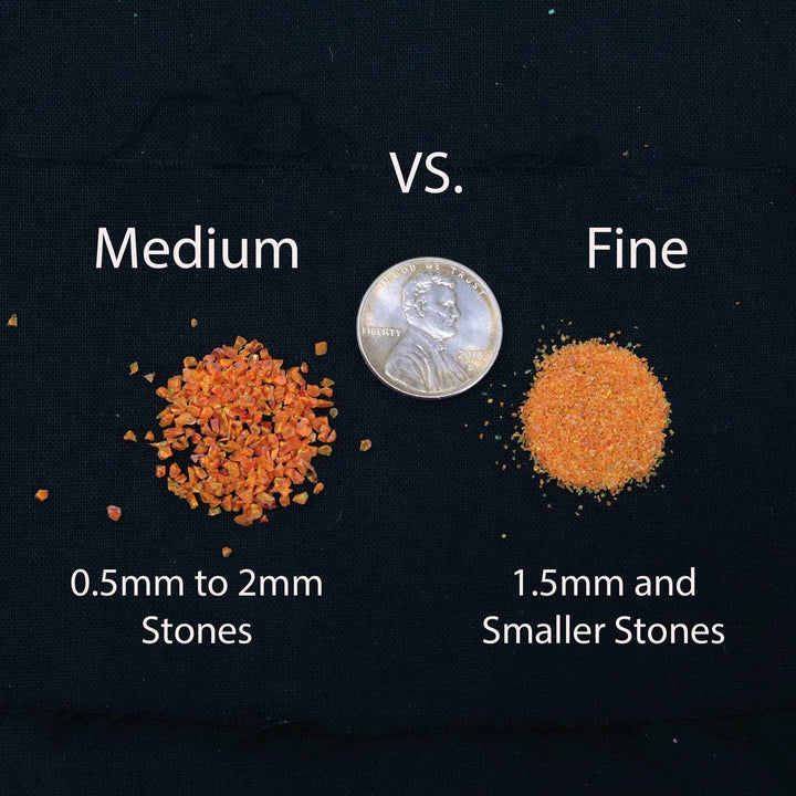 Tangerine Crushed Opal - The Opal Dealer