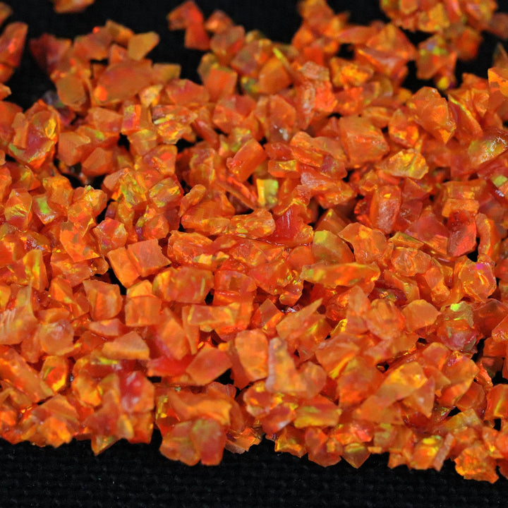 Tangerine Crushed Opal - The Opal Dealer