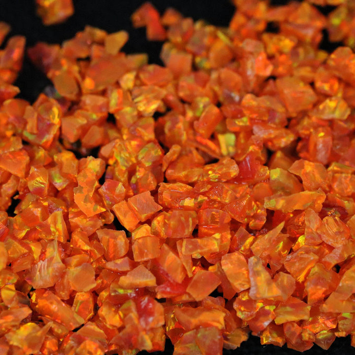 Tangerine Crushed Opal - The Opal Dealer