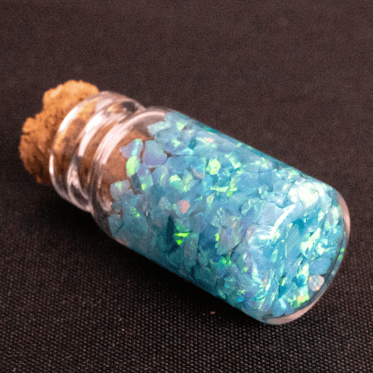 Turquoise Crushed Opal Mini Vial - The Opal Dealer