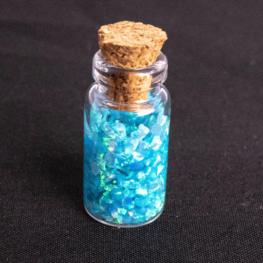 Turquoise Crushed Opal Mini Vial - The Opal Dealer