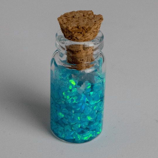 Turquoise Crushed Opal Mini Vial - The Opal Dealer