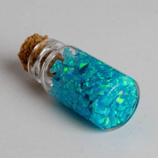 Turquoise Crushed Opal Mini Vial - The Opal Dealer