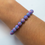 Ultra Violet Opal Beaded Bracelet