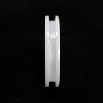 White Ceramic Ring Blank 4mm Wide 2mm Channel