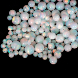 White Rainbow Opalescence Craft Beads
