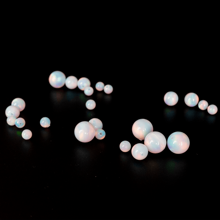 White Rainbow Opalescence Craft Beads - The Opal Dealer